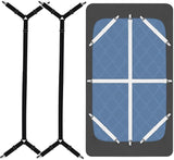 Bed Sheet Straps, 82 Pieces Heavy Duty Elastic Sheet Holders Suspenders of Mattresses, Short Long, V1258-DP02-C-429