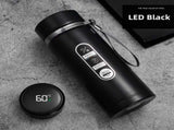 1L Thermos Bottle with LED Temperature Display Black V1142-OBA1005007805644243