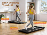 Artiss 100cm Standing Desk Treadmill Motorised Natural Wood SDTM-156E-100-380-WDBK