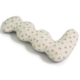 Long Rectangular Leg Pillow for Side Sleeping, Breathable Summer Cushion with Removable Washable V1107-115-33925-WHT-100CM