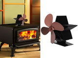 4 Blade Thermal Heat Powered Wood Stove Fan Fireplace Accessory for Heat DistributionBronze V1294-YM0901-3117200136214