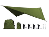 Camping Tarp Tent Tarp Awning Accessories Lightweight Hammock Canopy Rain Awning - Army green V1308-DSZKI-1014-2