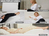 Memory Foam Bed Wedge Leg Support Elevation Pillow with Washable Breathable Cover 60.5 x 50 x 22cm V1181-MB0005-NEW