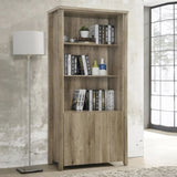 Display Shelf Book Case Stand Bookshelf Natural Wood like MDF in Oak Colour V43-BC-CELOAK