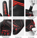 Breathable Mesh Motorcycle Gloves Touchscreen with TPR Palm Pad Hard Knuckle-Red-Medium V1164-325743