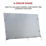 4.9m Caravan Privacy Screen Side Sunscreen Sun Shade for 17' Roll Out Awning V63-823561