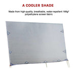 4.9m Caravan Privacy Screen Side Sunscreen Sun Shade for 17' Roll Out Awning V63-823561