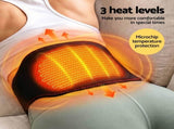 Livemor Back Massager for Sciatica Relief, Airbag Traction and Heat Lumbar Support Belt, 124cm BACK-MASSAGER-BELT-BK