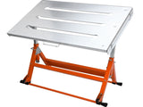 Welding Table 30" x 20", 400lbs Load Capacity Steel Welding Workbench Table on Wheels, Folding Work V952-KZDHZ400LB302X80EV0