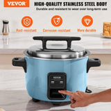 VEVOR Commercial Rice Cooker, 50-Cup Rice Cooker, 10 Liter Large Rice Cooker and Warmer with V952-SYDFBFGS10LFFPYVTV3