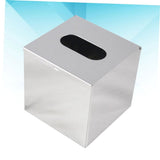 Stainless Steel Tissue Holder Plated Silver Home Bathroom Organizer Wall Mount Waterproof 1Pc V1366-AZ2-W-13916