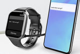 Smart Watch Fitness Tracker Heart Rate 25 Sport Modes for Men Women-Black V1263-JX-7658-1
