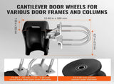 Sliding Gate Kit, Rolling Gate Hardware Kit w/ U-Shaped Wheel Groove for Cantilever Sliding Gates V952-HLHMPJGGLDLX7K6SCV0