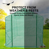 Garden Greenhouse Walk-In Shed 3.5x2x2M PE Apex V274-GN-GH352020T-GN