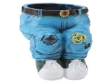 Pants Flower Pot Resin Stylish Look Versatile Decorative Flower Planting Pot Planter Garden Figurine V1294-YM0901-3111240060211