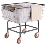 VEVOR Wire Laundry Cart Wire Laundry Basket 2.8 Bushel Heavy Duty w/ 4'' Wheels V952-XYCDG96B-X0000001V0