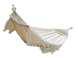 Backyard Hammock with Tassels 500lb Load Bearing Single Double Hammock with Hanging Ropes for V1294-YM0901-3116240018212