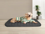 Pawz L Size Orthopedic Dog Bed with Sherpa Plush Removable Cover in Grey PT1275-L-GY