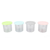 4Pcs Plastic Ice Cream Cans Replacement for Ninja NC299AMZ NC300s Series Creami Ice Cream Makers V1294-YM0703-3113230124811