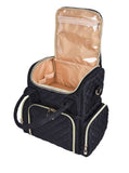 Nail Polish Organizer Holds Nail Polish Case with 2 Removable Bags and Tools Storage Pockets Black V1370-AZ4-06672