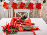 Christmas Advent Wreath Fir Wreath Christmas Arrangement Decorative Wreath with Candle Holder & V1294-YM0715-10327624
