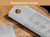 50cm Straight Ruler Car Mount Defense Ruler Stainless Steel Thickened Measurement Tool Straight V1192-AZ-W-23337