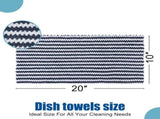 Homaxy 100% Cotton Terry Kitchen Towels and Wavy Coral Velvet Kitchen V1258-DP02-F-199