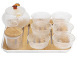 Glass Teapot Set HeatResistant Small Water Cup with Handle for Travel Home Office Bar V1294-YM0901-3118210051911