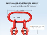 Chain Sling, 10 mm x 300 cm Chains with Hooks, G80 Engine Chain Hoist Lifts, 8 Ton/8344 kg V952-DGDLHHMGFH1JVNVOQV0