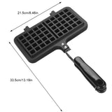 Dual Head Household Kitchen Gas NOn Stick Waffle Maker Pan Mould Mold Press Plate Baking Tool V1294-YM0722-JY04753