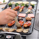 SOGA 48cm Electric BBQ Grill Teppanyaki Tough Non-stick Surface Hot Plate Kitchen 3-5 Person KOREANBBQPLATE48CM