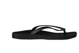 ARCHLINE Breeze Arch Support Orthotic Thongs Flip Flops Arch Support - Black - 38 EUR V563-ARB001-BLK-38