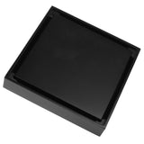 Black Shower Floor Drain Copper Floor Drain Strainer for Kitchen Bathroom Balcony 10x10cm V1294-YM0901-3112210047711