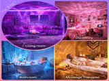 Crystal Ball Night Light Projector, 16 Colors 216 Modes RGB Water Ripple Lamp with Remote & Timer, V1107-CS-SBWXYD