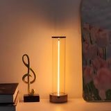 Minimalist Table Lamp Cordless Lamp Rechargeable Lamp Touch Dimmable Lamp - Black - Size 24CM V1106-124-25545-BLK-24CM
