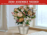 Christabelle 36cm Christmas Tabletop Topiary with Jewelled Baubles and Pine Cone 112_GUE518