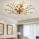 Crystal Chandelier Vintage, 5 Lights, Gold V178-35357