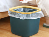 Garbage Container Pressing Ring Square Plastic Large Capacity Simple Design Trash Can for Restroom V1294-YM0901-3117230369411