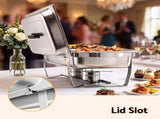 5-Star Chef Chafing Dish 7.5L 3-Pan Buffet Warmer Food Warmer Catering Server CD-9L-3Z-SS