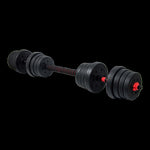 30kg Adjustable Rubber Dumbbell Set Barbell Home GYM Exercise Weights V63-834271