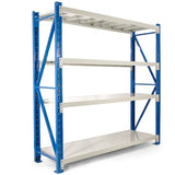 Centurion Standard 2 Bay 1.5M Wide Long-Span Garage Shelving 400kg LS-100-2