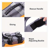 Safe Playtime The ultimate dog buoyancy vest designed for water adventures. Pet life jacket. V1102-HYCWJSY01-ORANGE-S