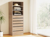 Artiss 6 Chest of Drawers Tallboy Cabinet Pine FURNI-N-CDR-6D3S-WD-AB