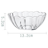 Luxshiny Transparent Acrylic Lotus Bowl - Lightweight Serving Bowl for Salad, Fruits, Desserts, V1189-WXFWAL-20260326-01862