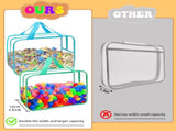 8 Packs 8 Colors Large Toy Bags, Reusable Clear PVC Board Game, Toy Organizers and V1259-DP01-F-91