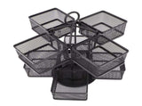 Tea Bag Organizer 2 Tier 8 Removable Baskets Up to 96 Teabags Storage Rotating Tea Bag Rack for V1294-YM0901-3118250134411