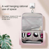 Blue Portable Hair Styling Tool Organizer - Travel Storage Bag with Compartments V888-ELOSUNG16230