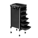 Embellir Salon Trolley Cart Spa Beauty Rolling Tray Hairdressing Storage 6 Tiers SA-TR-6T-BK