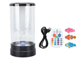 Bubble Fish Lamp Multifunction Simulation Color Change Large USB Plug in LED Bubble Fish Night Light V1294-YM0901-3115240002911