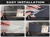 78.7"X15.8" Self-Adhesive Cat Scratching Mat - Durable Couch from Cat Claws, DIY Furniture V1107-135-89091-BEG1